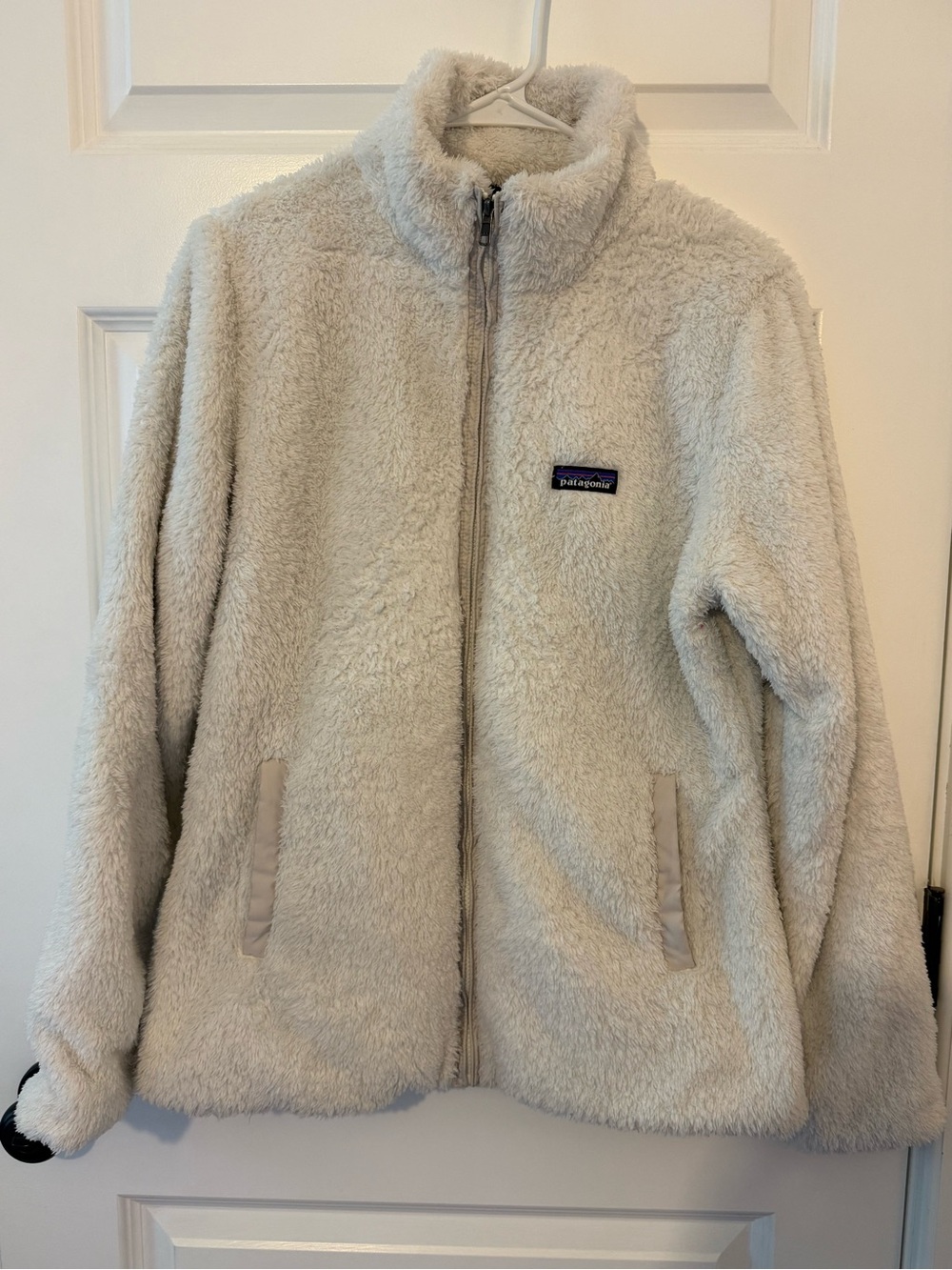 Patagonia Cream Teddy Fleece Jacket